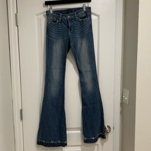 Flying Monkey Low-Rise Flare Jeans